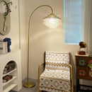 Shell Teardrops Arc Floor Lamp
