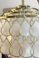 Shell Teardrops Arc Floor Lamp
