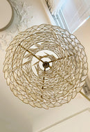 Shell Teardrops Arc Floor Lamp