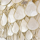 Teardrops Tiered Shell Pendant Light