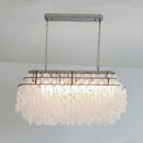 Natural Tiered Capiz Shell Chandelier