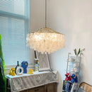 Natural Tiered Capiz Shell Chandelier