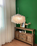 Natural Tiered Capiz Shell Chandelier