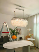 Natural Tiered Capiz Shell Chandelier