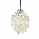 Natural Tiered Capiz Shell Chandelier