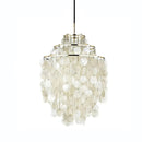 Natural Tiered Capiz Shell Chandelier