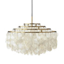 Natural Tiered Capiz Shell Chandelier