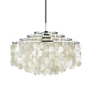 Natural Tiered Capiz Shell Chandelier