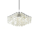 Natural Tiered Capiz Shell Chandelier