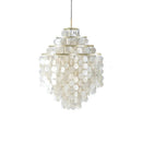 Natural Tiered Capiz Shell Chandelier