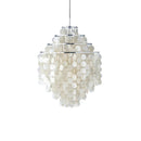 Natural Tiered Capiz Shell Chandelier