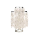Round Shell Tiered Table Lamp