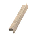 Untreated Oak Wood "Shelter" Drawer Pulls