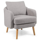 Sherpa Accent Chair Modern Living Room Chair with Seat Cushion by LJGDeals