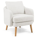 Sherpa Accent Chair Modern Living Room Chair with Seat Cushion by LJGDeals