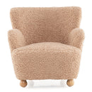 Sherpa Kids Sofa Comfy Toddler Armchair with Solid Rubber Wood Legs