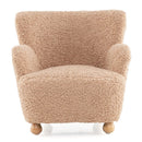 Sherpa Kids Sofa Comfy Toddler Armchair with Solid Rubber Wood Legs by LJGDeals
