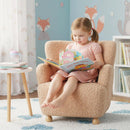 Sherpa Kids Sofa Comfy Toddler Armchair with Solid Rubber Wood Legs by LJGDeals