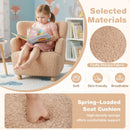 Sherpa Kids Sofa Comfy Toddler Armchair with Solid Rubber Wood Legs by LJGDeals