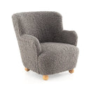 Sherpa Kids Sofa Comfy Toddler Armchair with Solid Rubber Wood Legs by LJGDeals