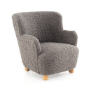Sherpa Kids Sofa Comfy Toddler Armchair with Solid Rubber Wood Legs