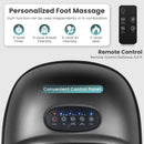 Shiatsu Foot Massager Machine with 2-Level Heat and Air Compression-Black by LJGDeals