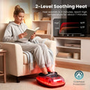 Shiatsu Foot Massager Machine with 2-Level Heat and Air Compression-Black by LJGDeals