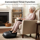Shiatsu Foot Massager Machine with 2-Level Heat and Air Compression-Black by LJGDeals