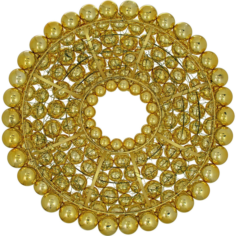 Gold Ball Ornament Wreath