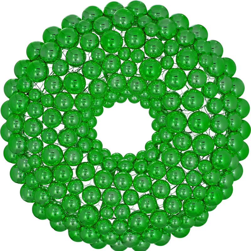 Green Ball Ornament Wreath