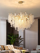 Shiro Noda Glass Coin Chandeliers