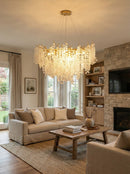 Shiro Noda Glass Coin Chandeliers