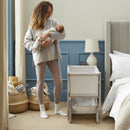 Shnuggle Air Lite Bedside Bassinet | Infant Crib | Height Adjustable Baby Bed with Mattress