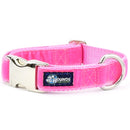 Shocking Pink Velvet Essential Martingale Dog Collar
