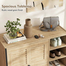Shoe Rack Organizer with Flip-up See-through Doors and Adjustable Shelves-Oak by LJGDeals