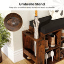 Shoe Storage Bench with Umbrella Stand 10-Cubby Entryway Shoe Rack Organizer by LJGDeals