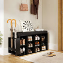 Shoe Storage Bench with Umbrella Stand 10-Cubby Entryway Shoe Rack Organizer by LJGDeals