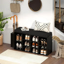 Shoe Storage Bench with Umbrella Stand 10-Cubby Entryway Shoe Rack Organizer by LJGDeals
