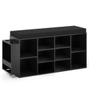 Shoe Storage Bench with Umbrella Stand 10-Cubby Entryway Shoe Rack Organizer by LJGDeals