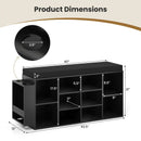 Shoe Storage Bench with Umbrella Stand 10-Cubby Entryway Shoe Rack Organizer by LJGDeals
