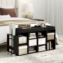 Shoe Storage Bench with Umbrella Stand 10-Cubby Entryway Shoe Rack Organizer by LJGDeals