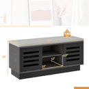 Shoe Bench with 6 Storage Compartments and 3 Adjustable Shelves