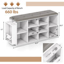 Shoe Storage Bench with Umbrella Stand and Adjustable Shelf by LJGDeals