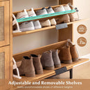 Shoe Storage Cabinet with 4 Flip Drawers Narrow Freestanding Shoe Organizer with Adjustable Shelves by LJGDeals