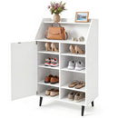Shoe Storage Cabinet with Adjustable Shelves - White by LJGDeals