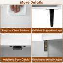 Shoe Storage Cabinet with Adjustable Shelves - White by DirectDeals