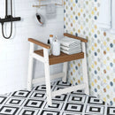 Shower Bench with Arms for Inside Shower Shaving Legs by LJGDeals