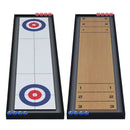 Shuffleboard and Curling 2 in 1 Board Game Portable 2-Sided Tabletop Shuffle Board Game by LJGDeals