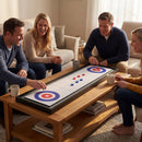 Shuffleboard and Curling 2 in 1 Board Game Portable 2-Sided Tabletop Shuffle Board Game by LJGDeals
