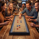 Shuffleboard and Curling 2 in 1 Board Game Portable 2-Sided Tabletop Shuffle Board Game by LJGDeals